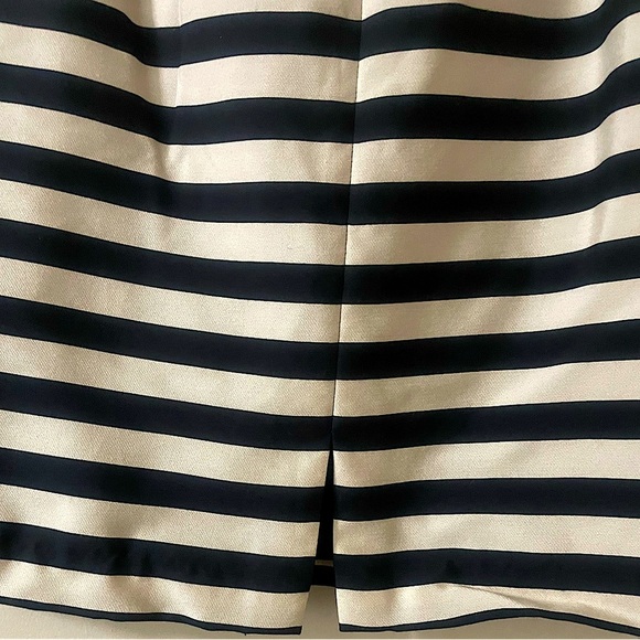 Worthington (Size 12) Black and White Striped Back Slit Mini Skirt - Picture 4 of 11